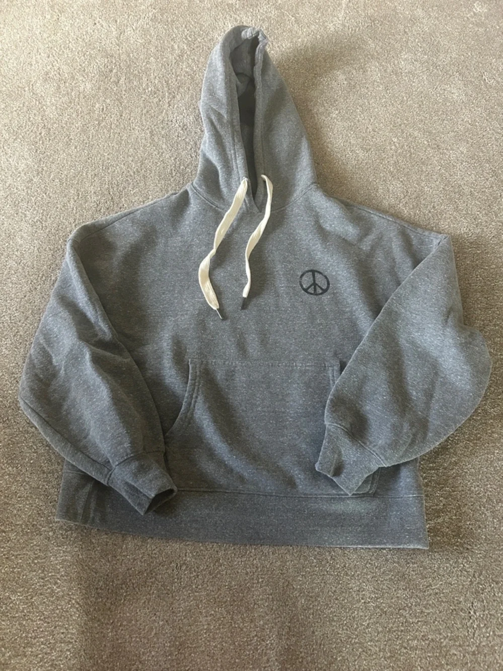 Spiritual Gangster Graphic Peace Sign Hoodie size Small - Picture 3 of 7